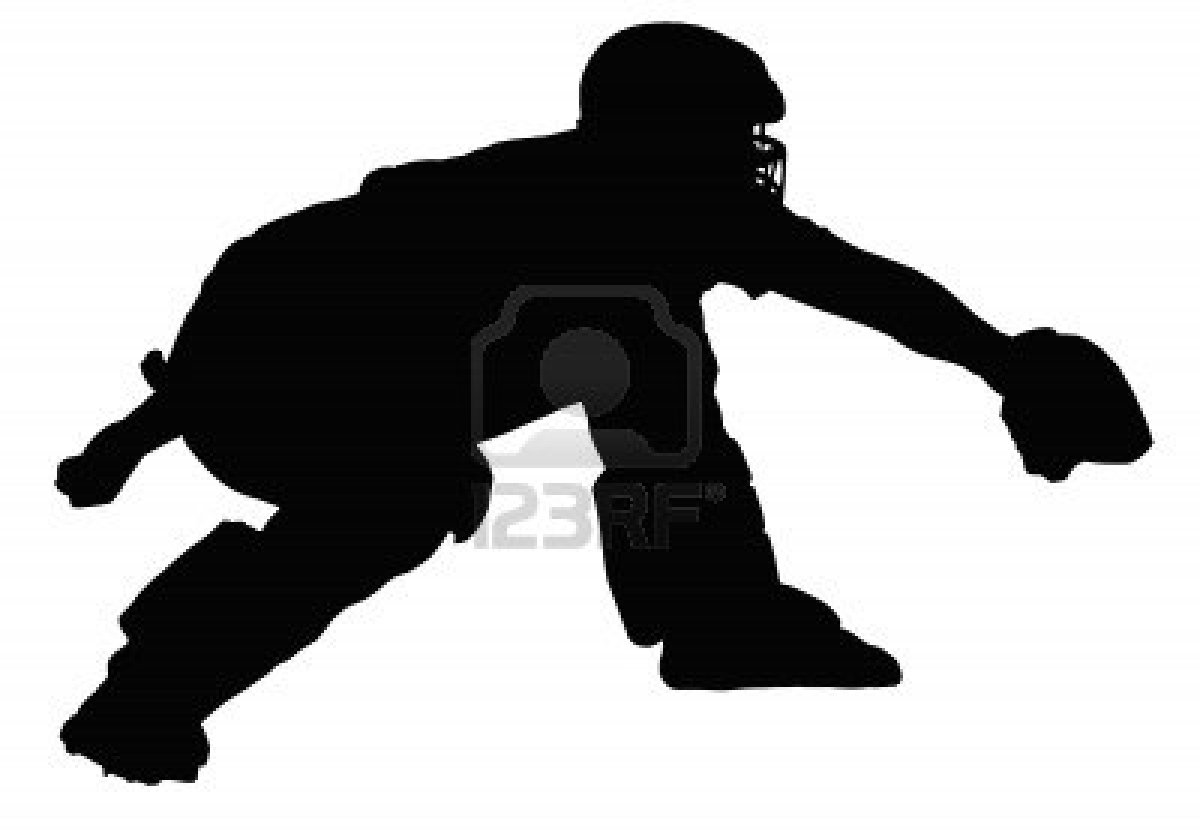 1200x834 Padded Baseball Catcher Calling And Awaiting Delivery Stock Photo