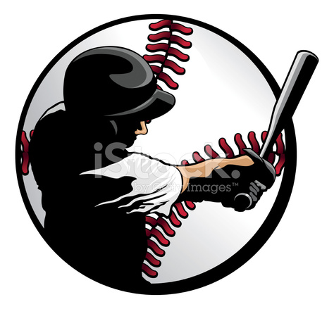 474x439 Baseball Batter Closeup In Ball Stock Vector