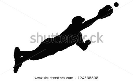 450x273 Player Sliding Silhouette Clipart