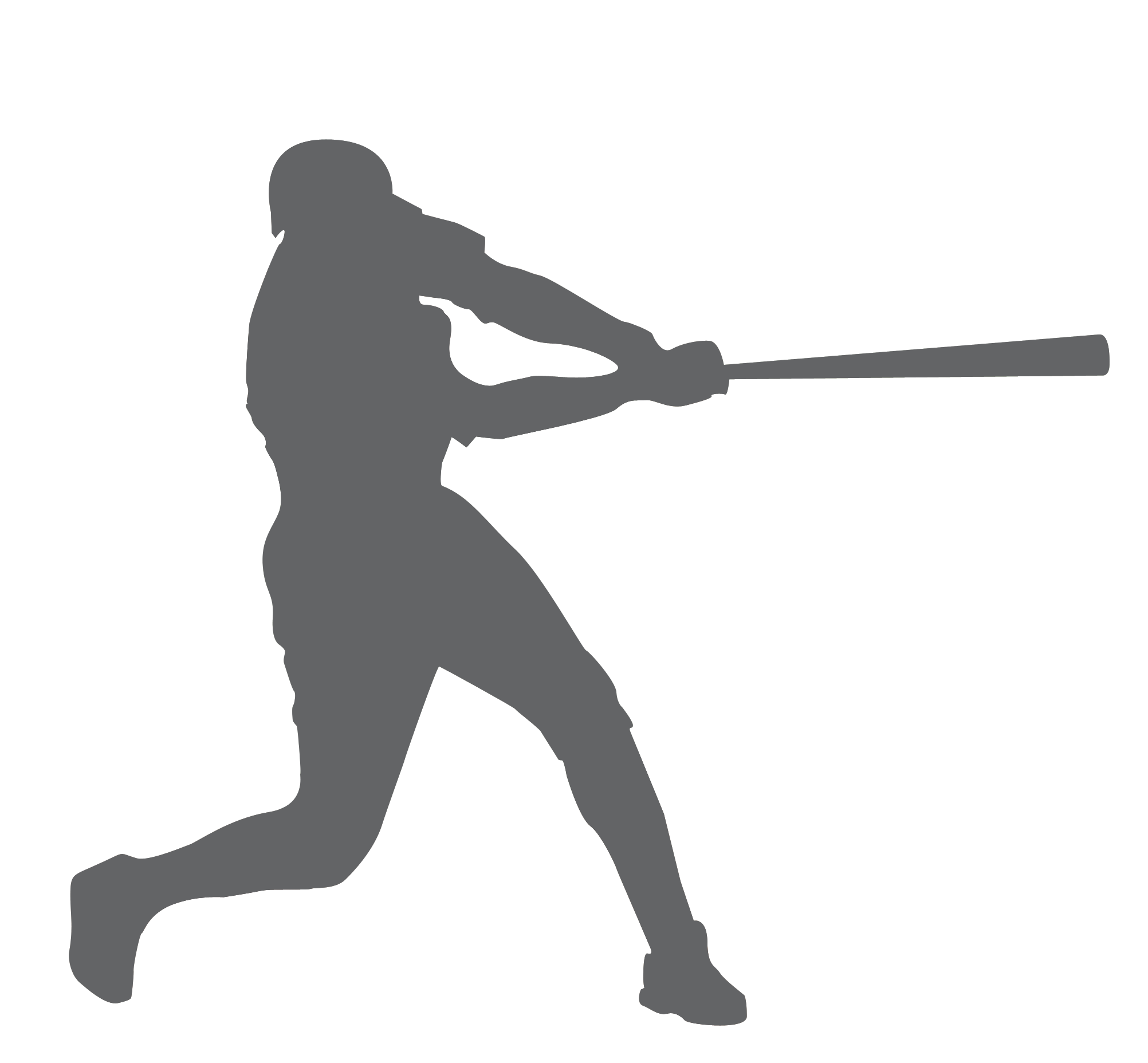 Baseball Player Silhouette Vector Free at GetDrawings | Free download