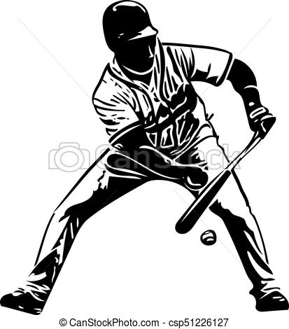 413x470 Illustration Of Baseball Player Playing With Abstract Vector