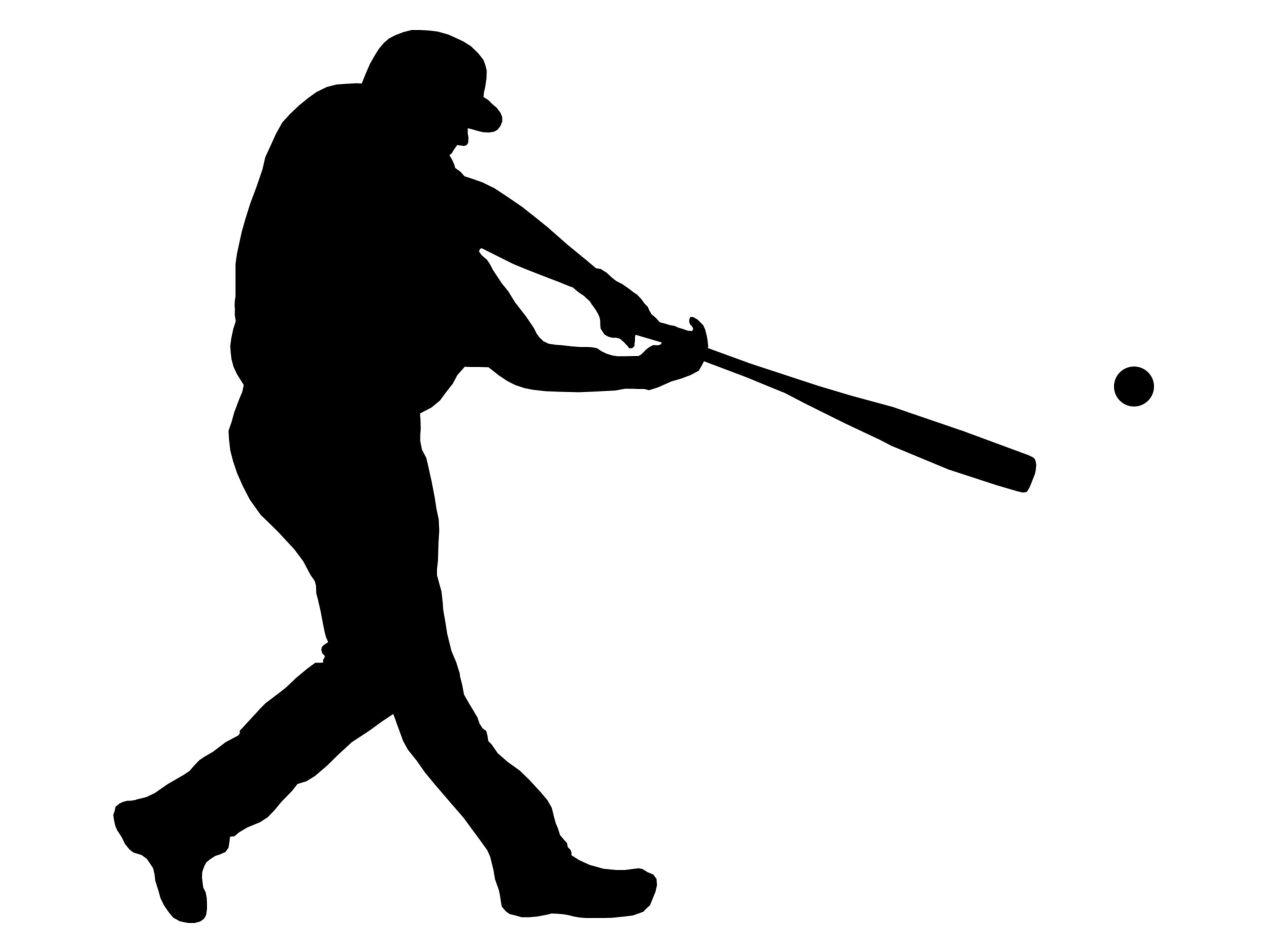 Baseball Silhouette Images at GetDrawings | Free download