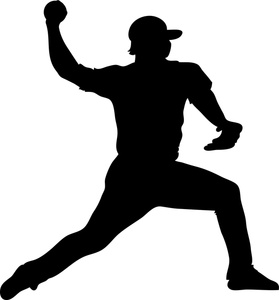 279x300 Silhouette Of A Baseball Pitcher Clipart