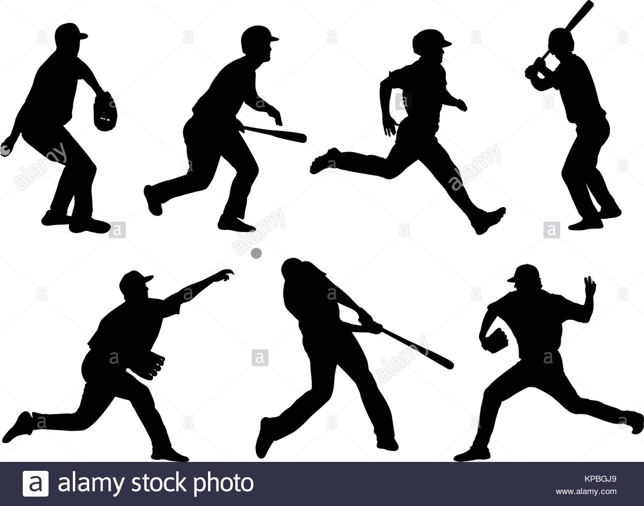 1300x1021 Baseball Player Ball Throw Stock Vector Images