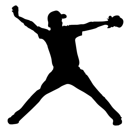 512x512 Baseball Pitcher Silhouette