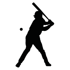 Baseball Silhouette Vector Free at GetDrawings | Free download