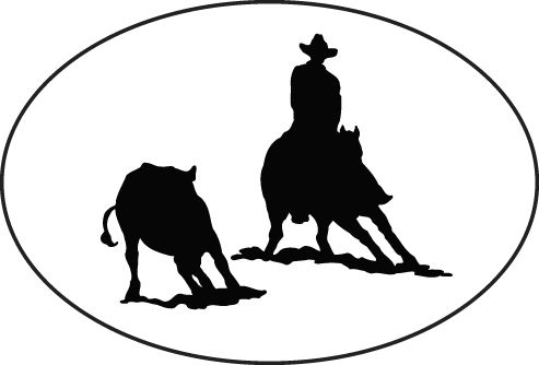 493x334 Cutting Horse Silhouette Crafty Cutting Horses