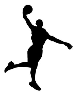270x330 Basketball Player Silhouette 1 Decal Sticker