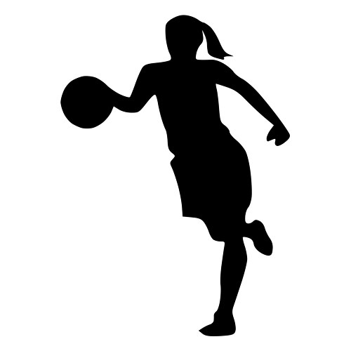 Basketball Girl Silhouette at GetDrawings | Free download