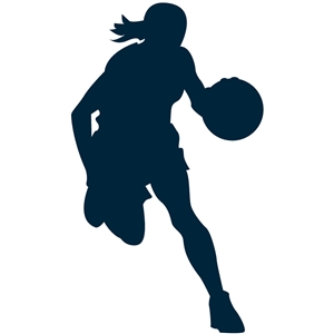 Basketball Girl Silhouette at GetDrawings | Free download