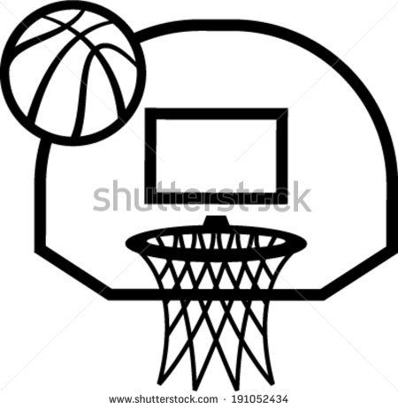 Basketball Goal Silhouette at GetDrawings | Free download