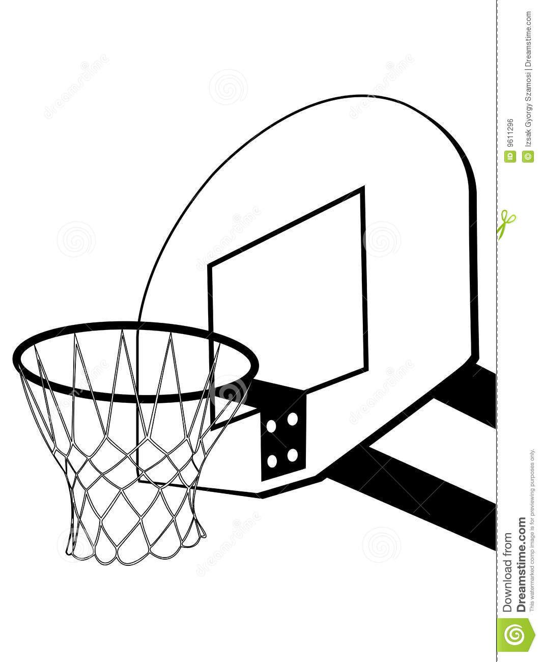 Basketball Hoop Silhouette at GetDrawings | Free download