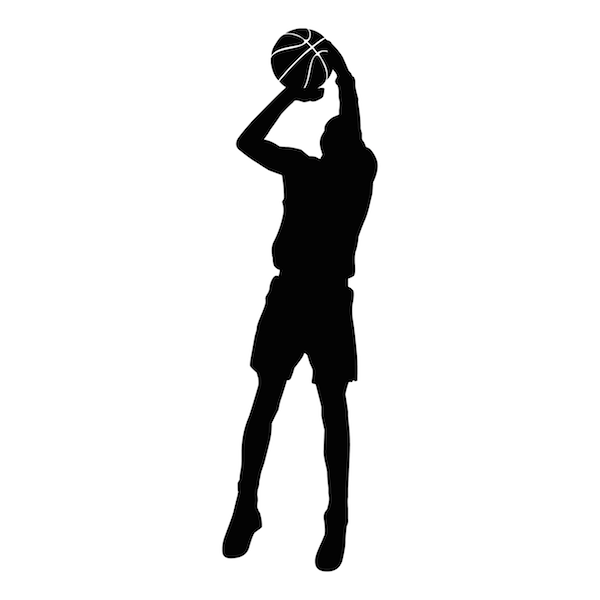 600x600 Basketball Player Wall Art