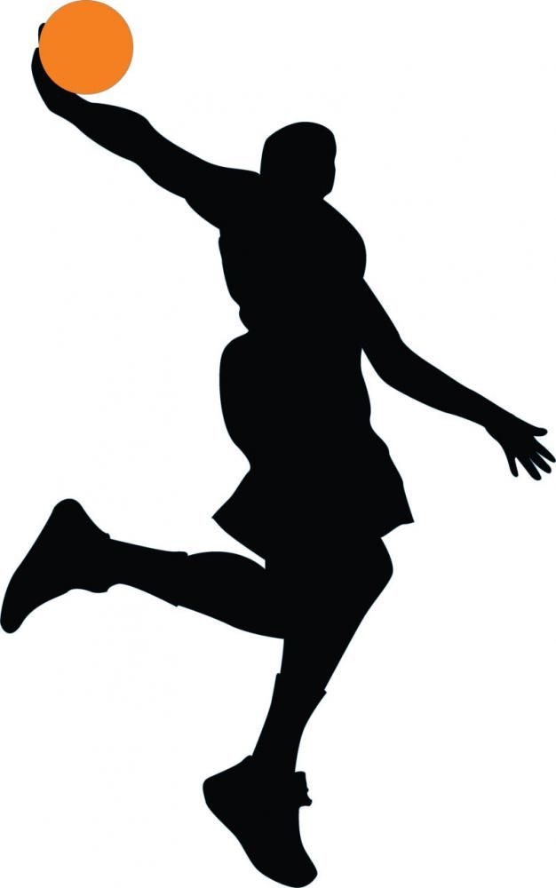 626x1000 Basketball Player Silhouette