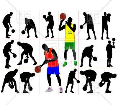 400x357 Basketball Player Silhouette