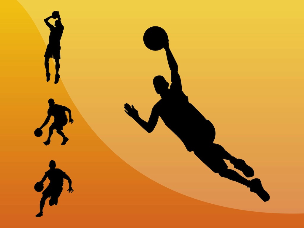 1024x768 Basketball Players Vector Art Amp Graphics