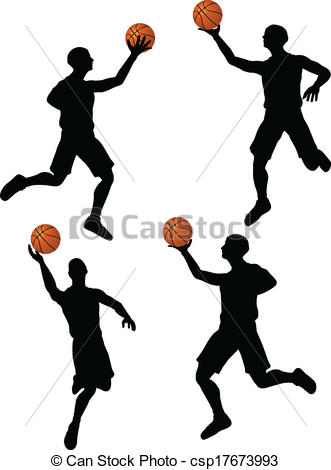 331x470 Eps 10 Vector Basketball Players Silhouette Collection Eps Vectors