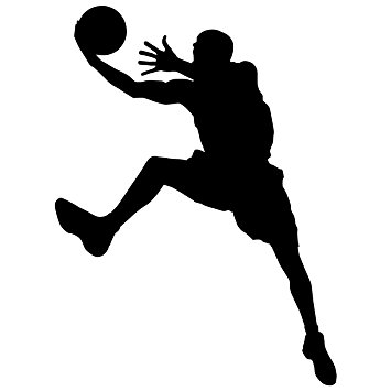 Basketball Players Silhouette at GetDrawings | Free download