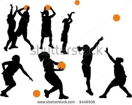 450x360 Basketball Player Silhouette Clip Art