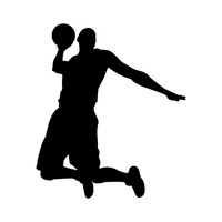 200x200 Silhouette Silhouettes Player Players Human People Person Black