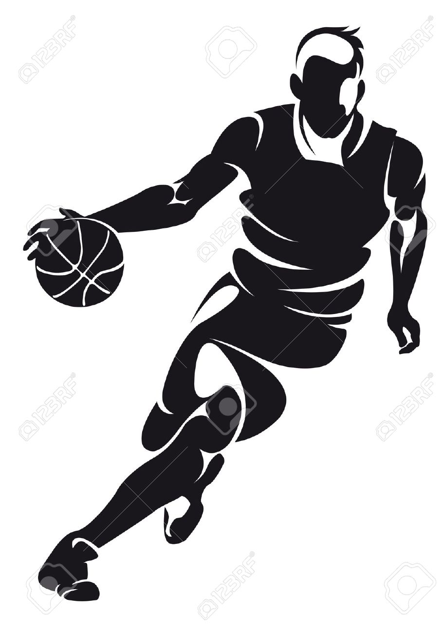 910x1300 Basketball Clipart Silhouette Clipartxtras House Plans Software