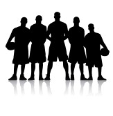 163x168 Basketball Player Silhouette Clip Art