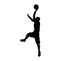 200x200 Silhouette Silhouettes Player Players Human People Person Jump