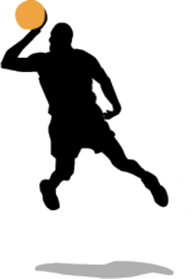 275x400 Basketball Player Silhouette Clipart