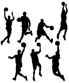 236x285 Basketball Silhouettes Vector Svg File Svg File, Silhouettes