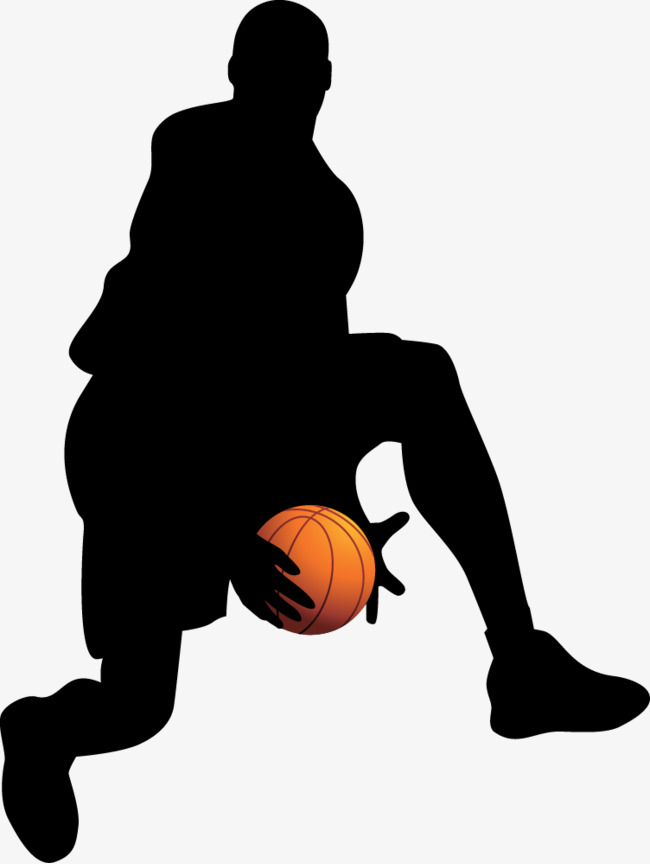 650x864 Basketball Silhouette Vector Material, Basketball, Movement