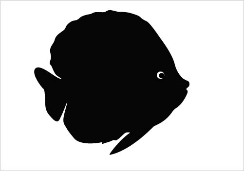 501x352 Clip Art Of Fish Silhouette Hatchery Clipart Etc