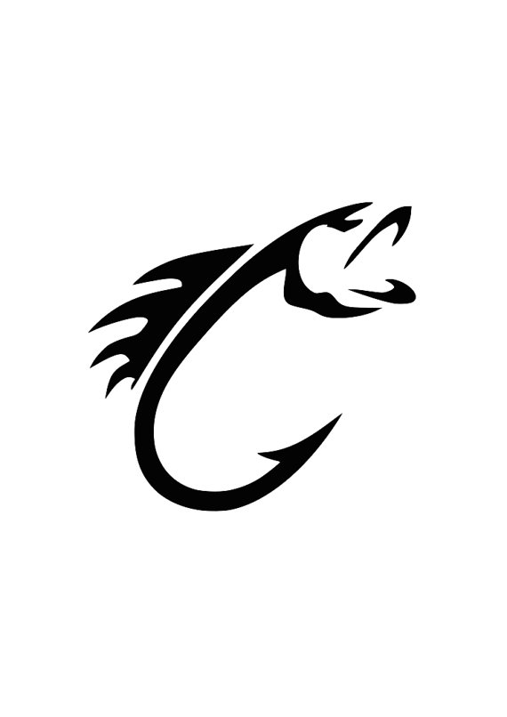 570x806 Fish Hook Svg For Cricut Or Silhoutte