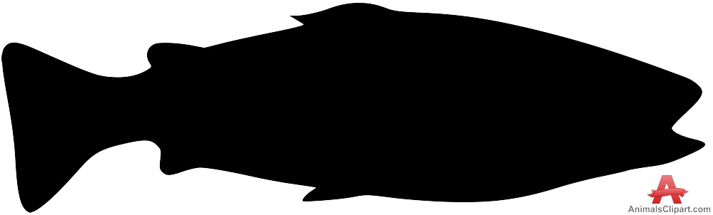 999x302 Silhouette Of Fish Clipart Collection