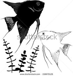 236x245 Aquarium Fish Vector Silhouettes Aquarium
