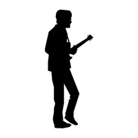200x200 Black Silhouette Silhouettes Man Men Guy Guys Human People Person
