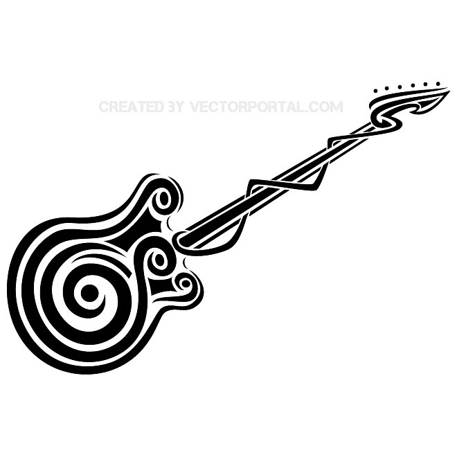660x660 Bass Guitar Free Vector 123freevectors