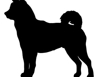 340x270 Basset Hound Dog Wall Art Metal Silhouette Profile Brown