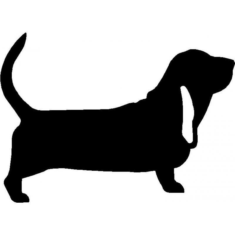 Basset Hound Silhouette at GetDrawings | Free download