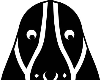 340x270 Basset Silhouette Etsy