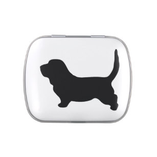 307x307 Basset Hounds Candy Tins Amp Jelly Belly Tins Zazzle