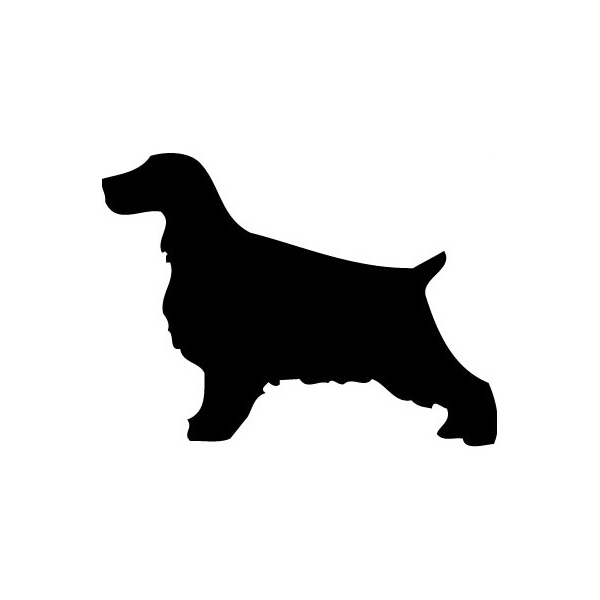 600x600 Cocker Spaniel Clipart Silhouette