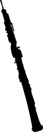 139x425 Oboe Silhouette Clip Art Vector, Free Vectors