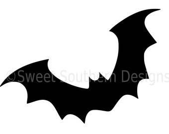 340x270 Bat Clipart, Bat Clip Art, Digital Bat, Halloween Illustration