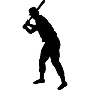 300x300 Baseball Bat Clipart Silhouette