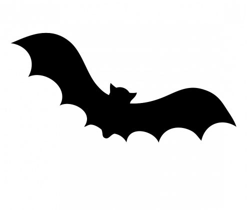 494x420 Bat Silhouette Template. Bat Upside Down Stock Images Royalty Free