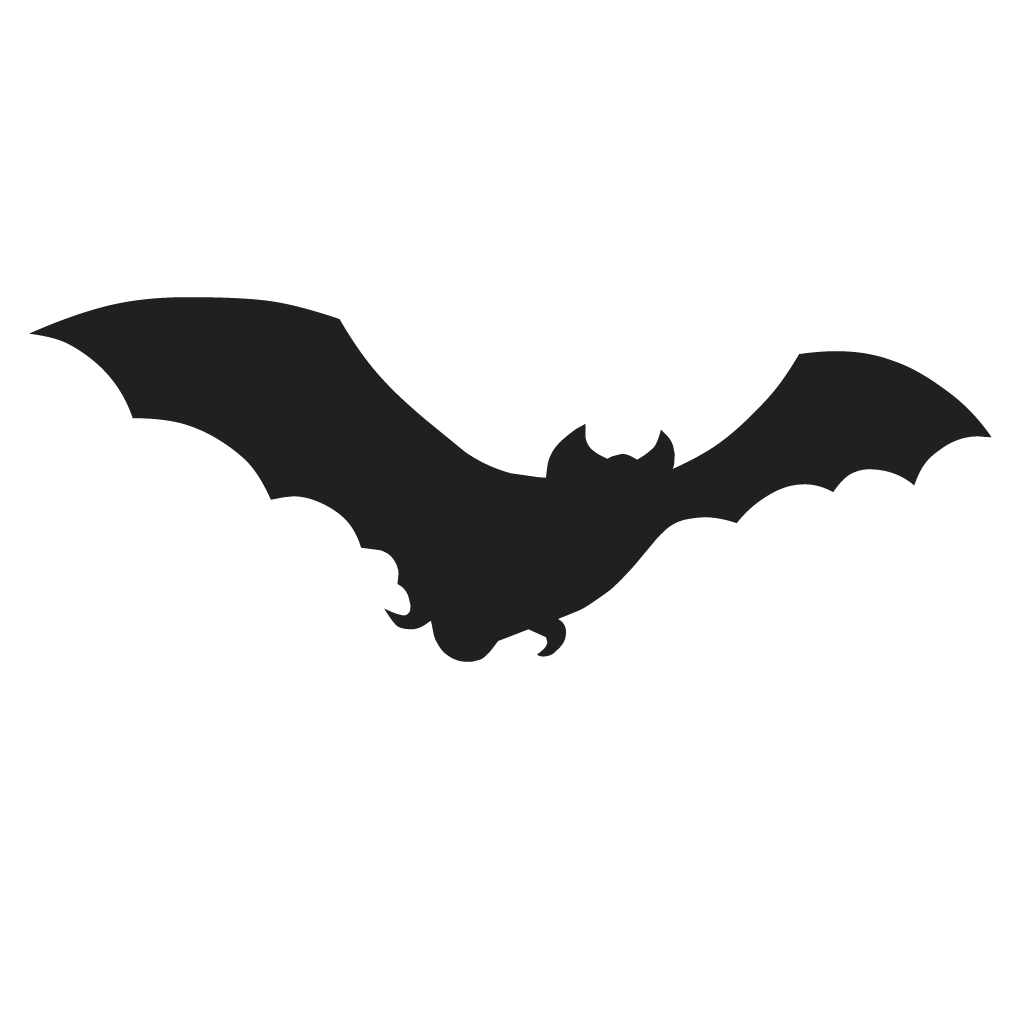 1024x1024 Bat Silhouette Decal Vinyl Sticker Sticker