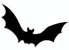 236x172 Bat Silhouette Stencil D Silhouette Bat Silhouette