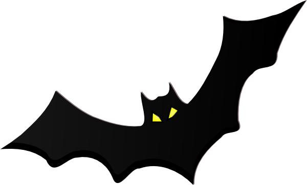 600x363 Halloween Bat Silhouette Clip Art