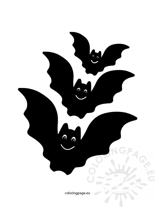595x793 Bat Template For Halloween Coloring Page