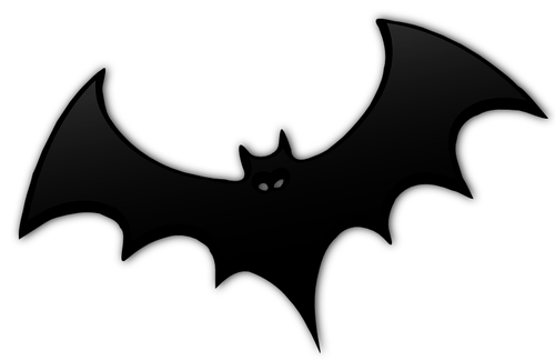 500x325 Gray Bat Silhouette Vector Image Public Domain Vectors